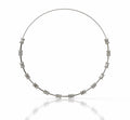 Emerald Wire Diamond Necklace image 0