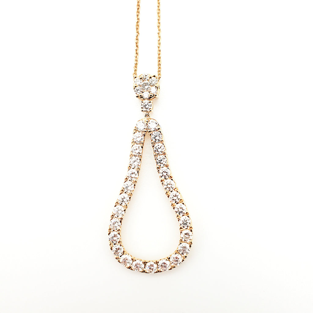 Pear Shape Diamond Pendant image 0