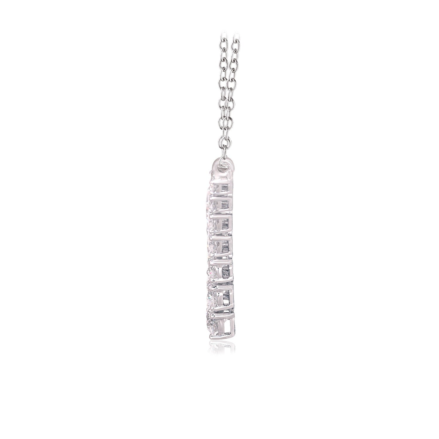 V shaped Diamond necklace image 2