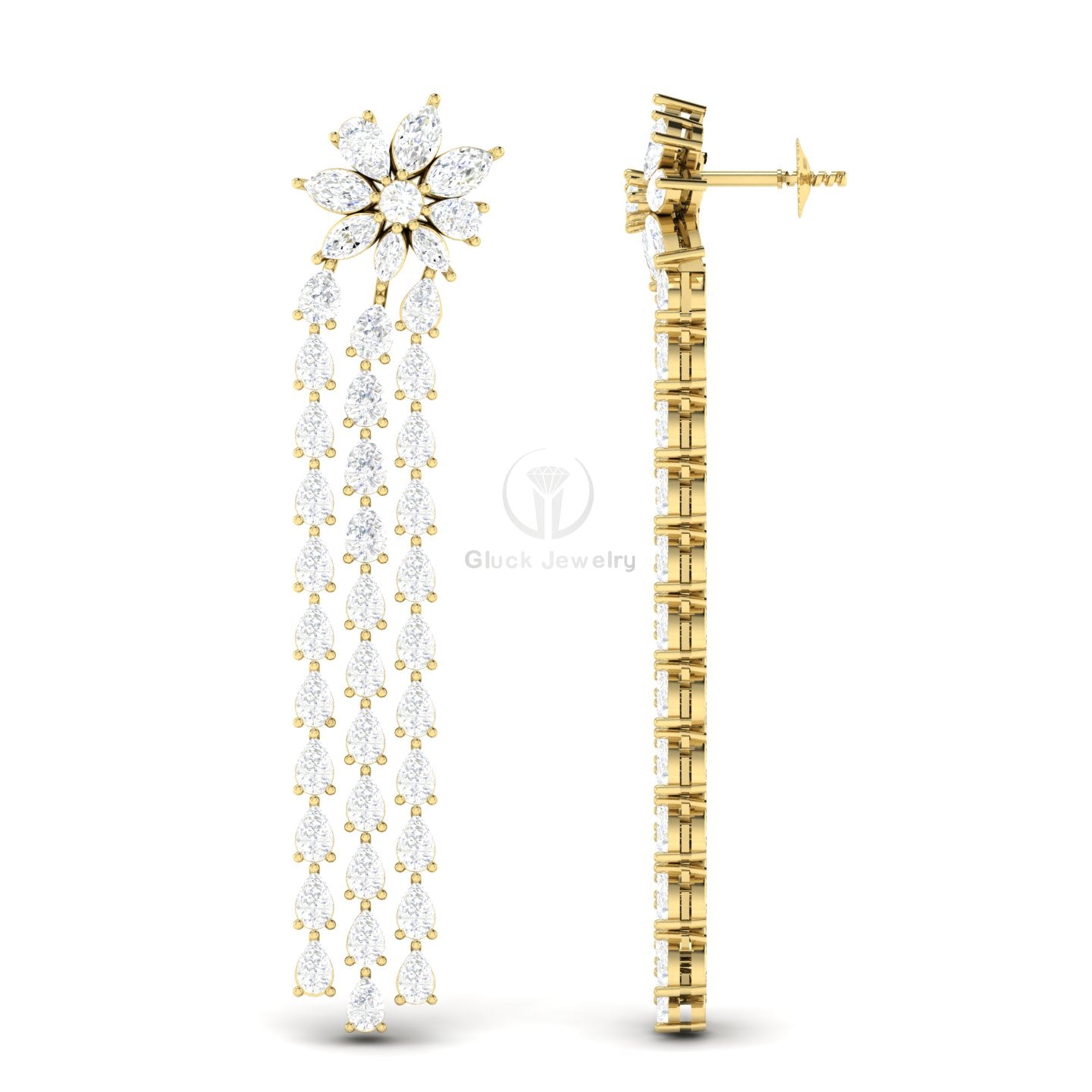 Fancy Shape Dangle Drop Earring image 7