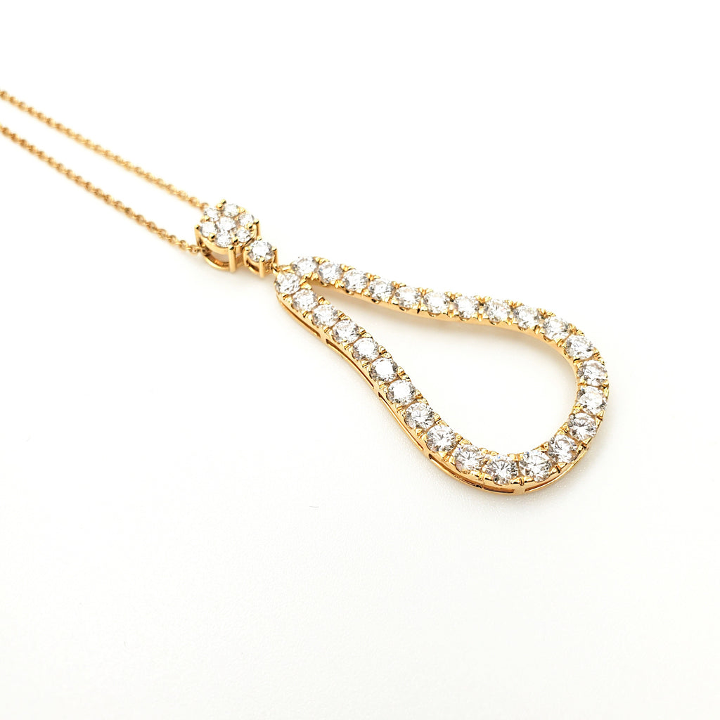 Pear Shape Diamond Pendant image 1