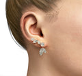 Marquise and Pear Diamond Dangle Earring image 0