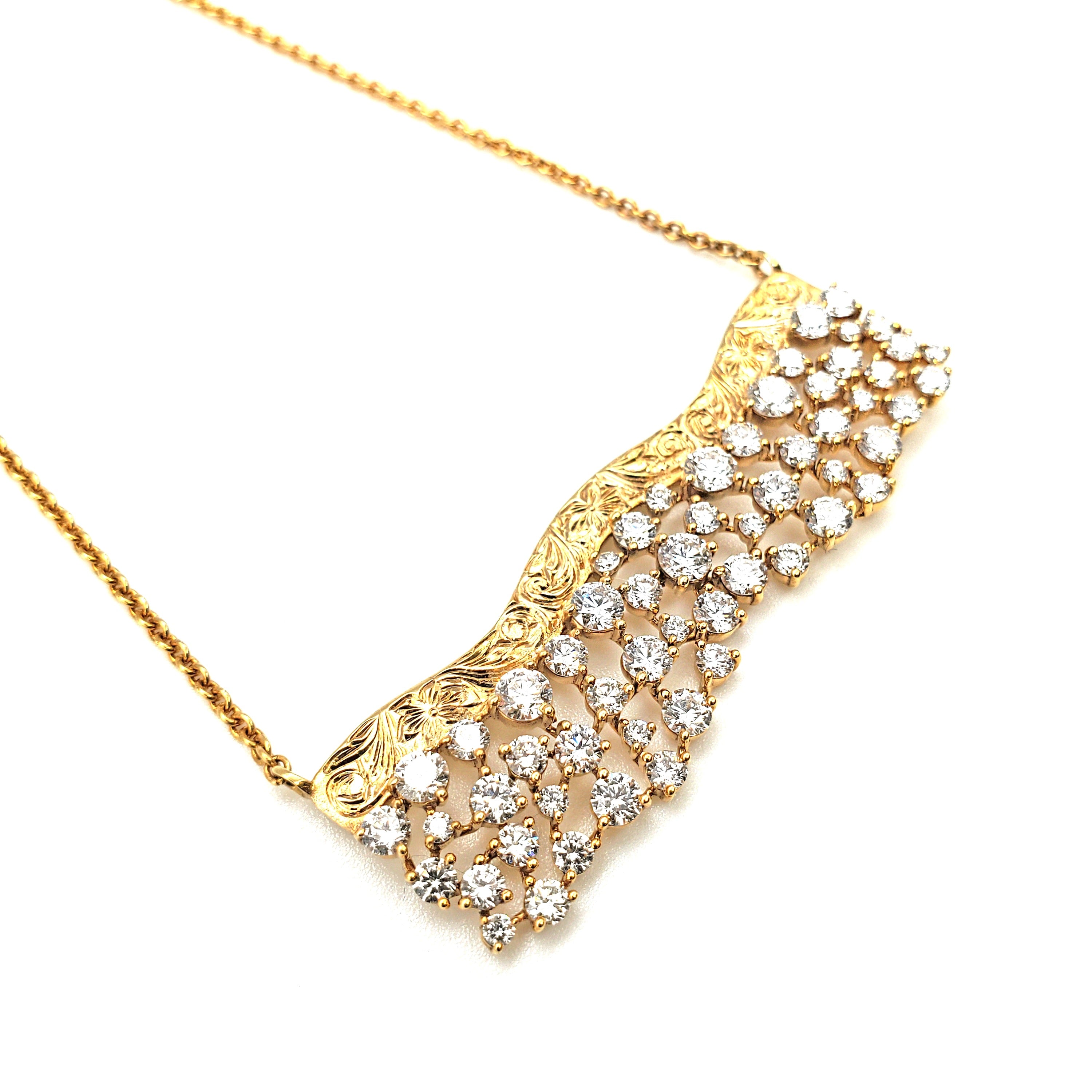 Gold Bar Cluster Necklace image 1