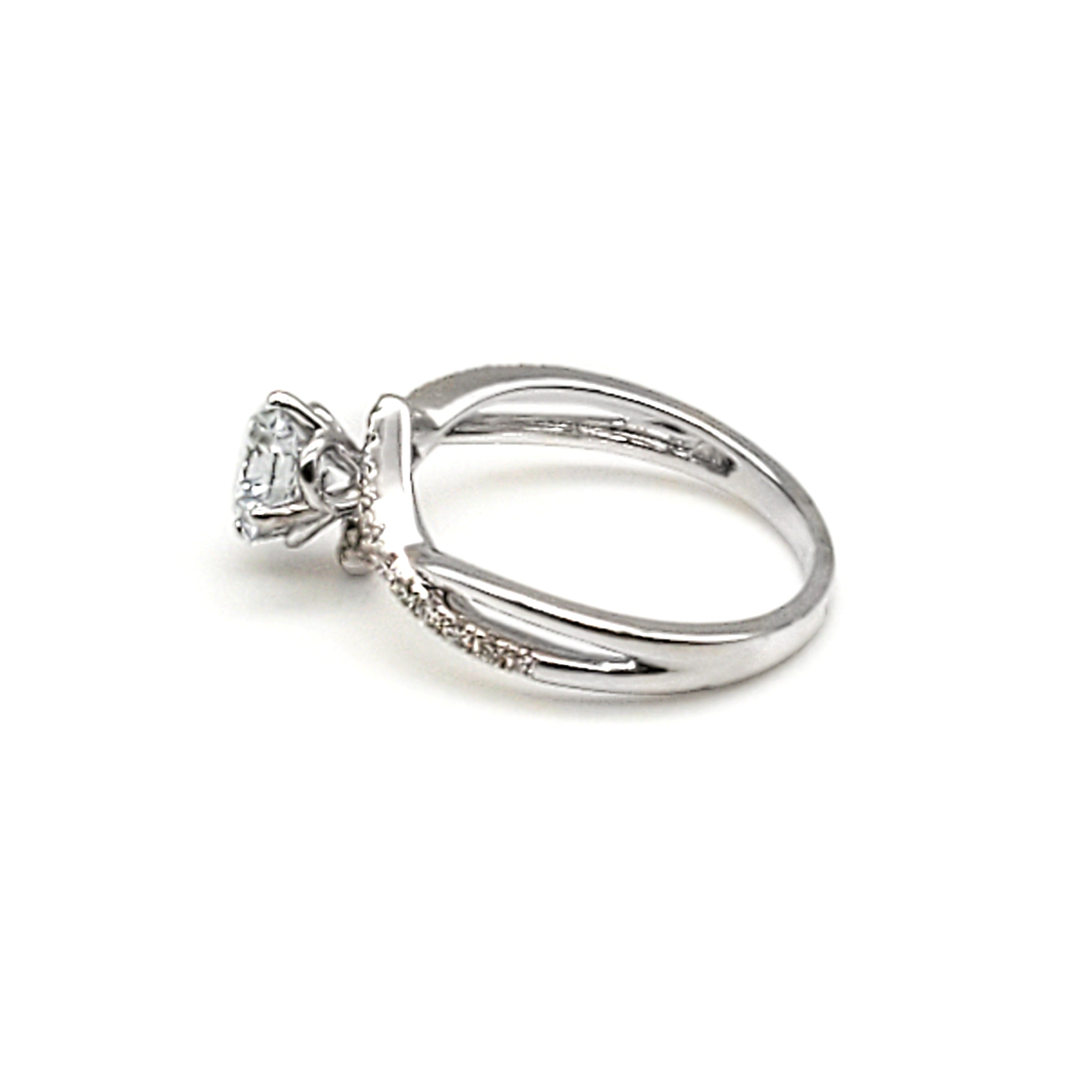 Criss Cross Engagement Ring image 3