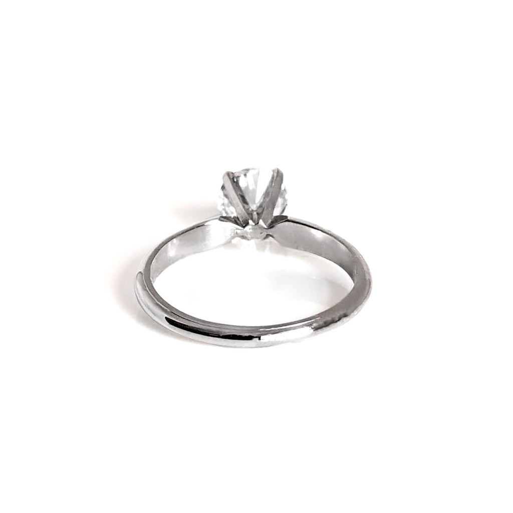 Four Prong Solitaire Engagement Ring image 2