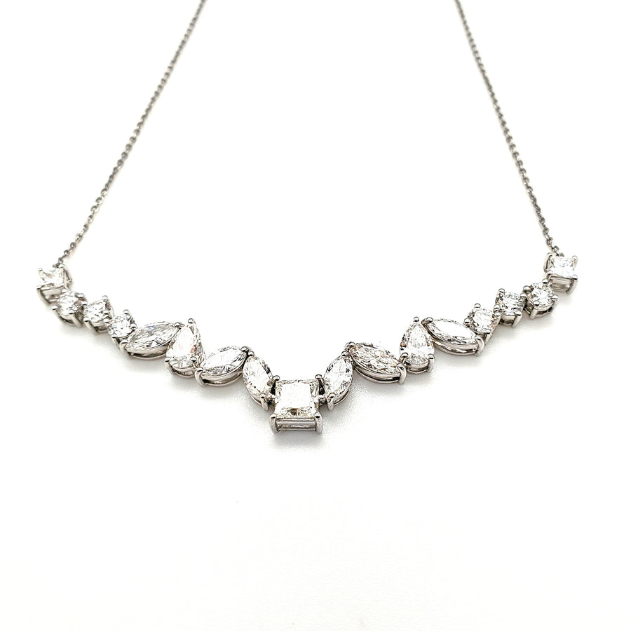 Fancy Shape Diamond Necklace