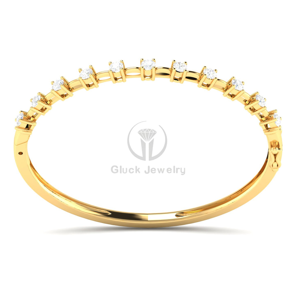Eleven Round Basket Setting Bangle image 0