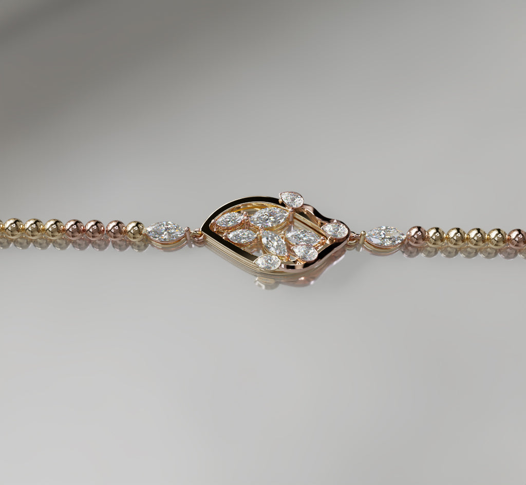 Fancy Diamond Chain Bracelet image 9