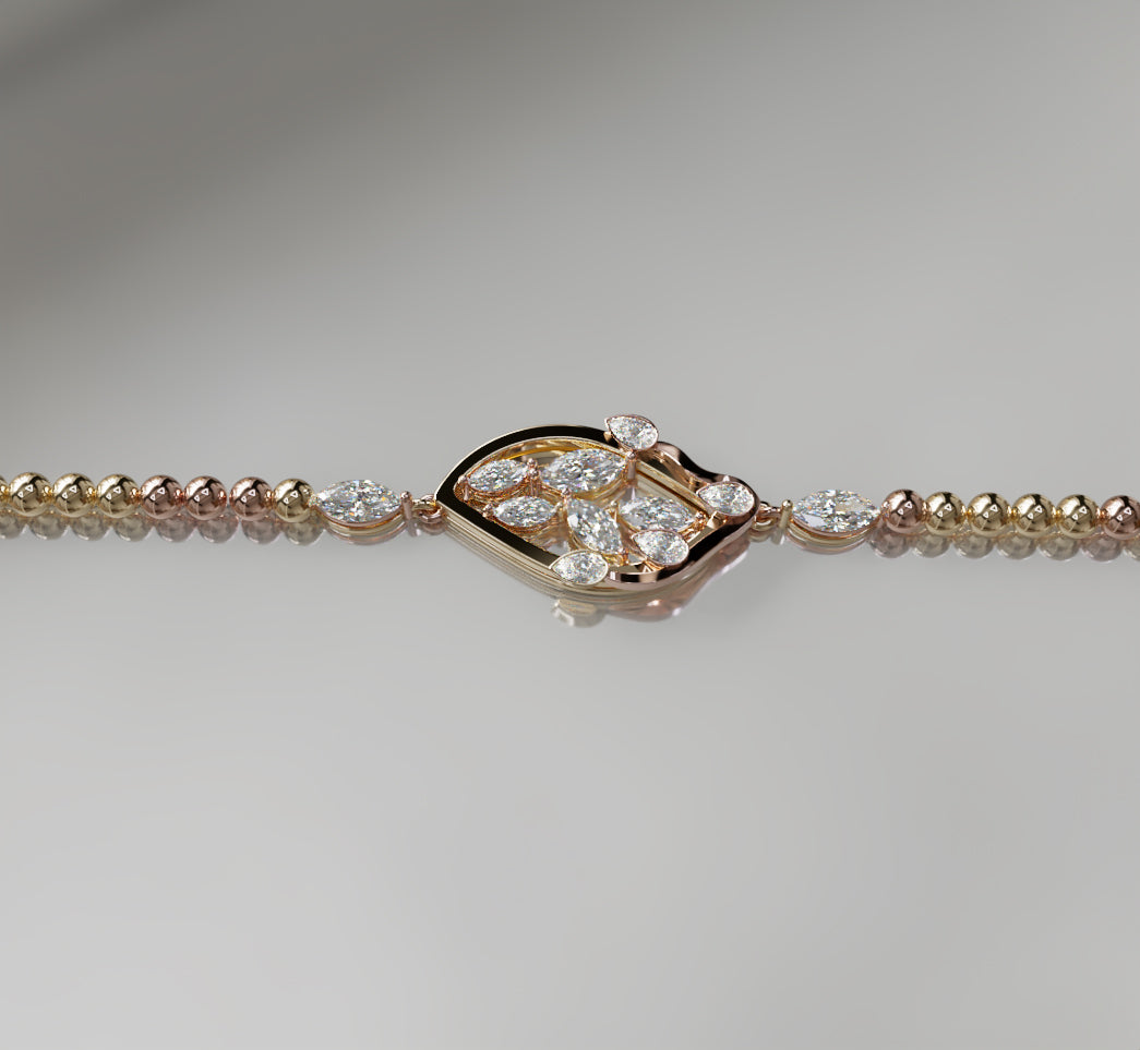 Fancy Diamond Chain Bracelet image 9