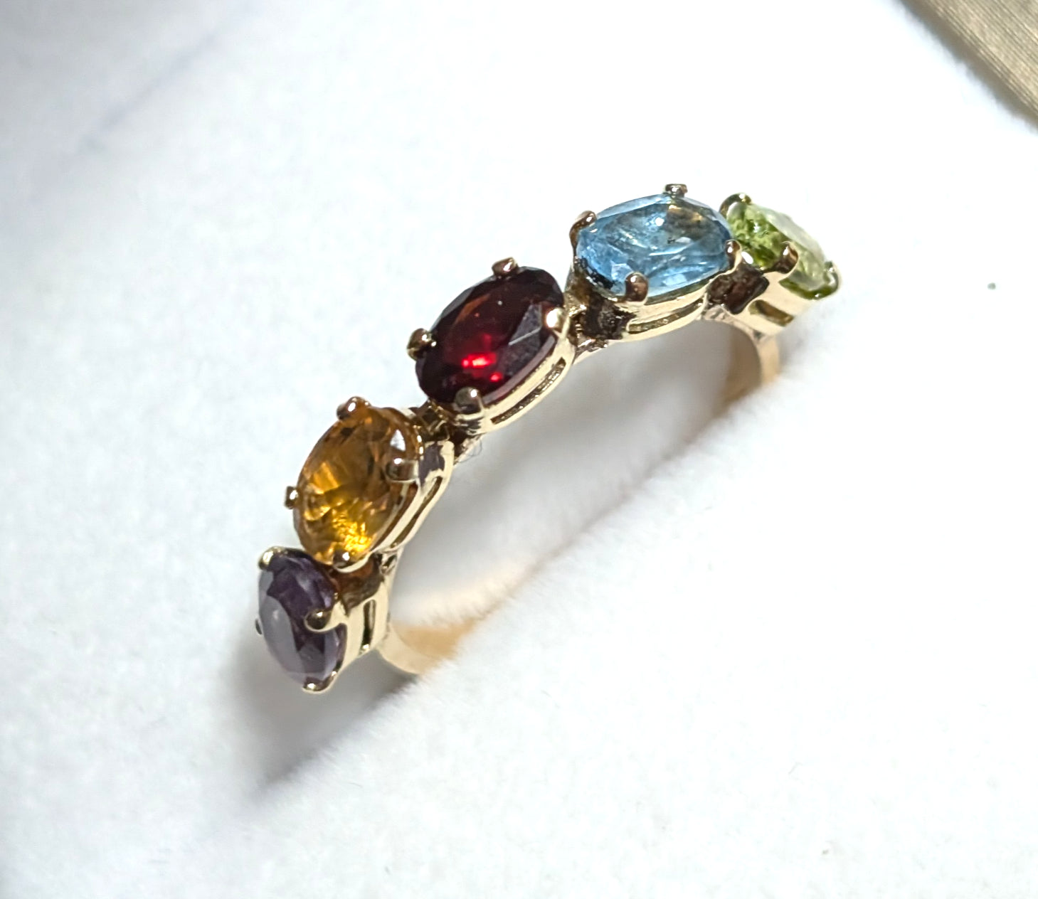 5-Half Carat Oval Color Stone Ring image 0
