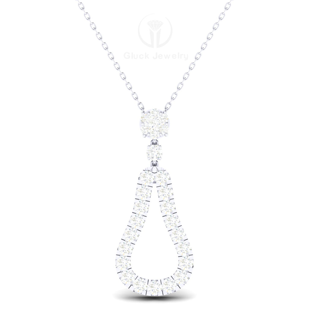 Pear Shape Diamond Pendant image 5
