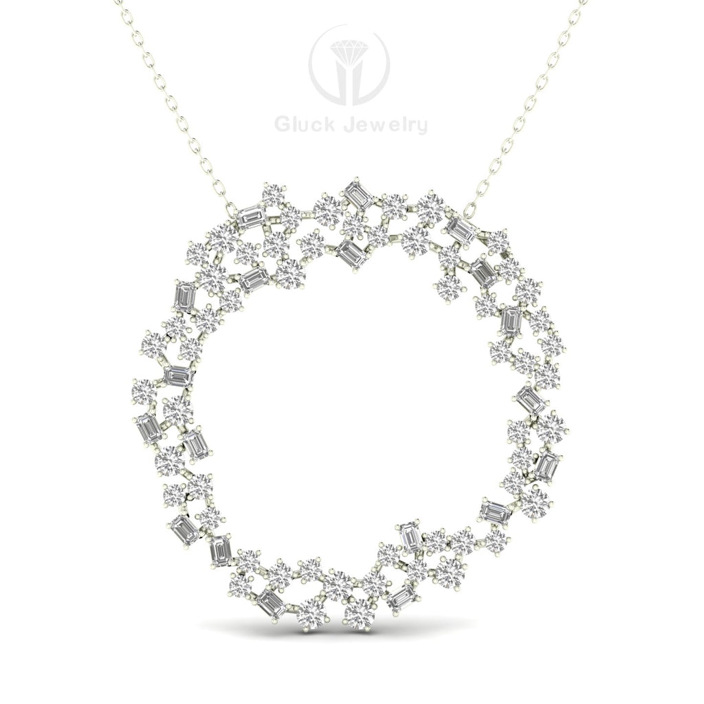 Full Moon Diamond Pendant image 7