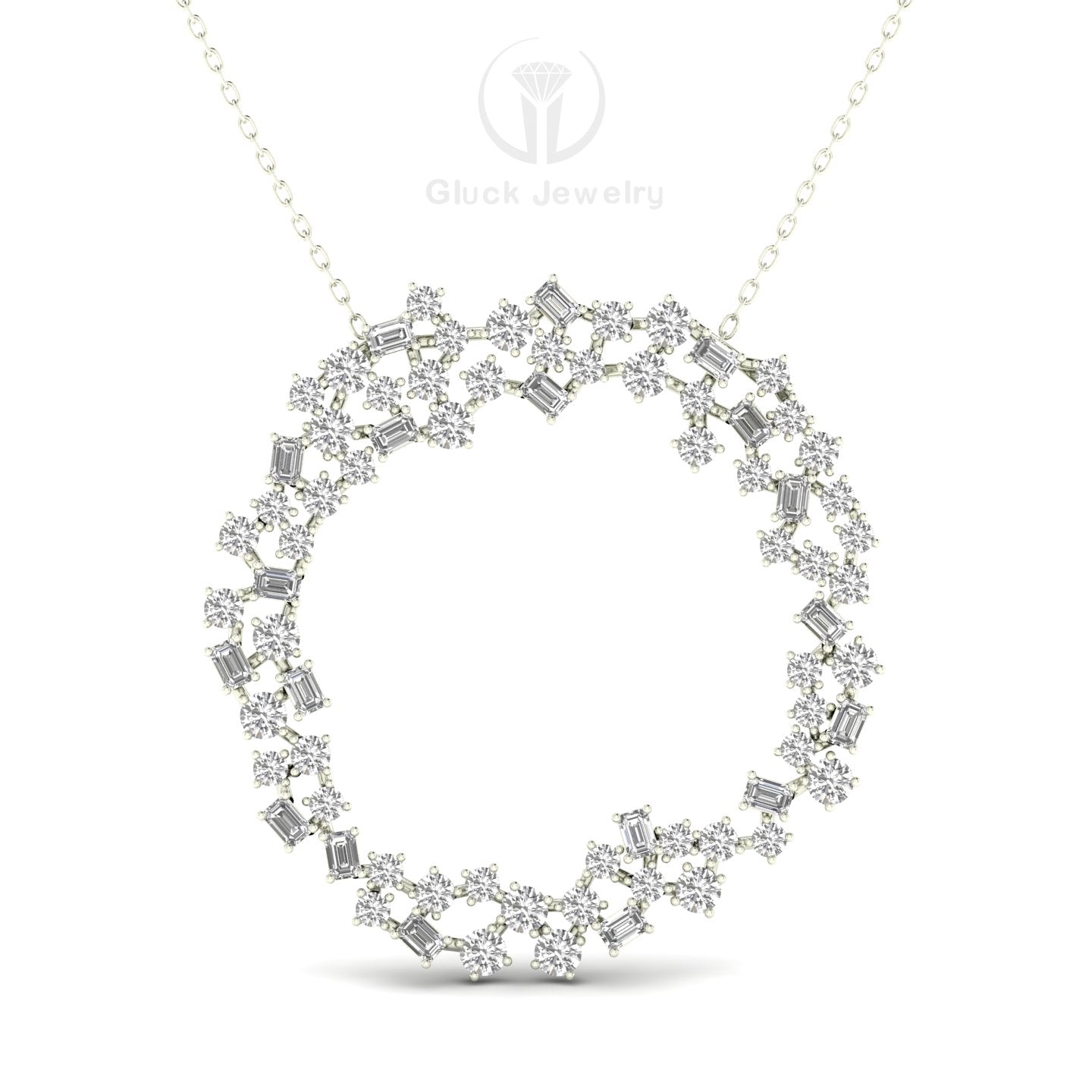 Full Moon Diamond Pendant image 7