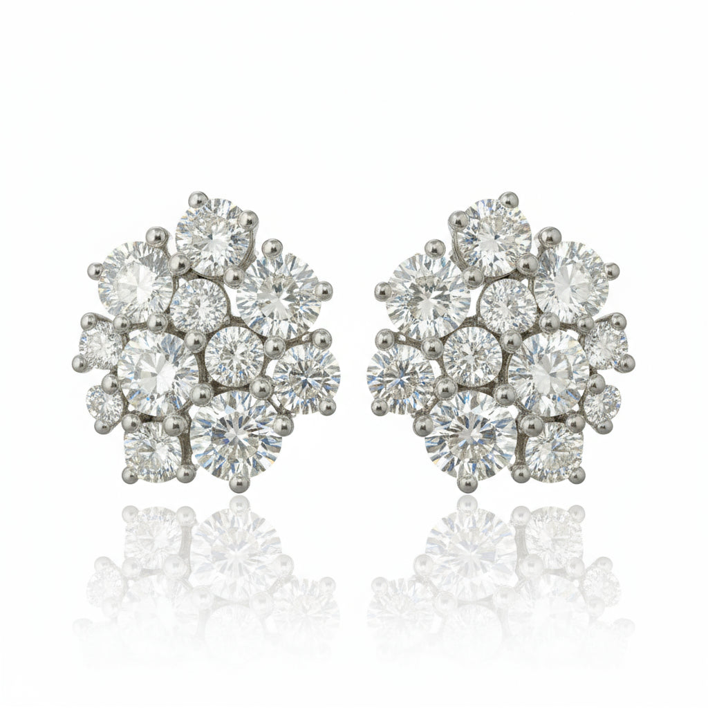 Eternal Cluster Diamond Earring image 7