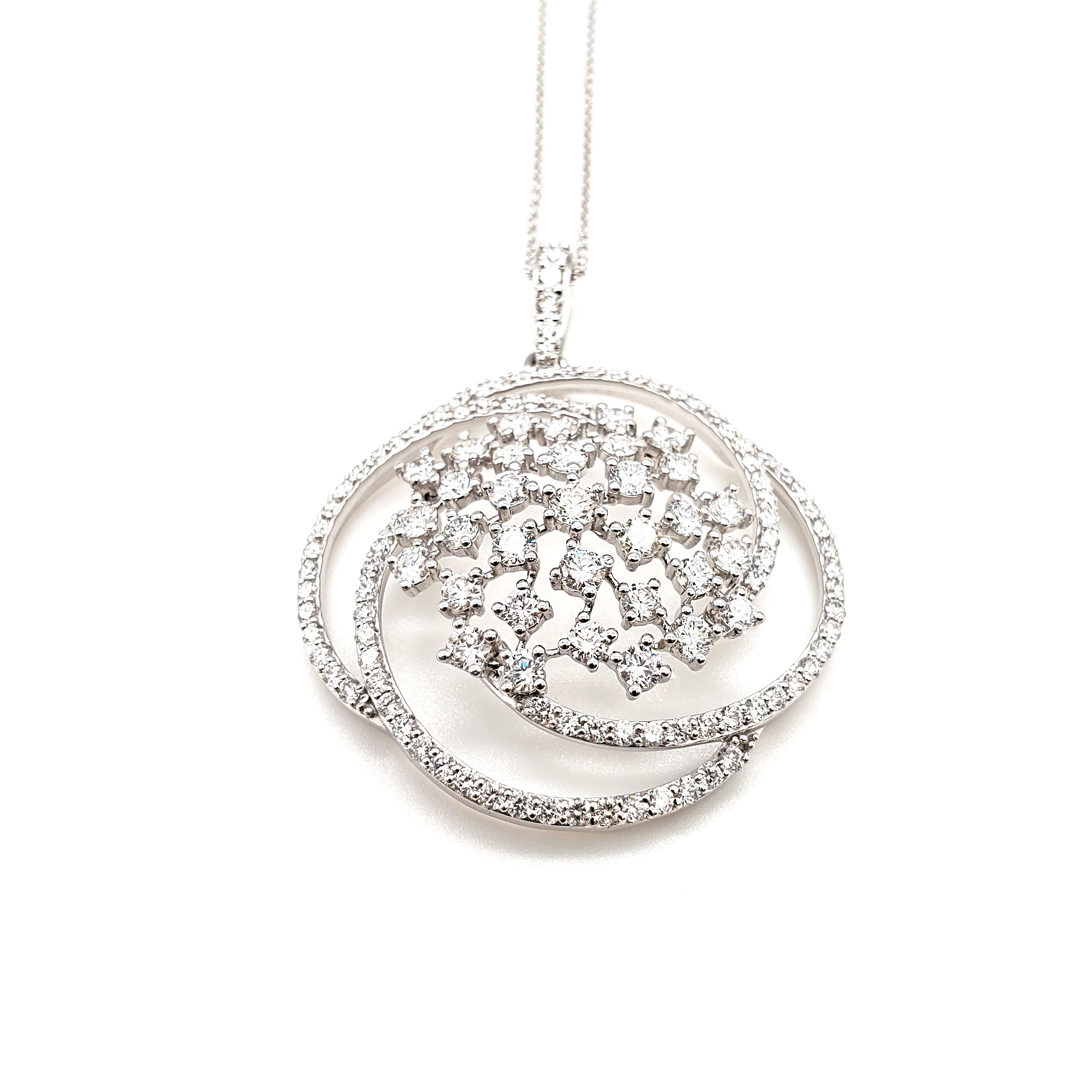 Cluster Diamond Pendant image 0