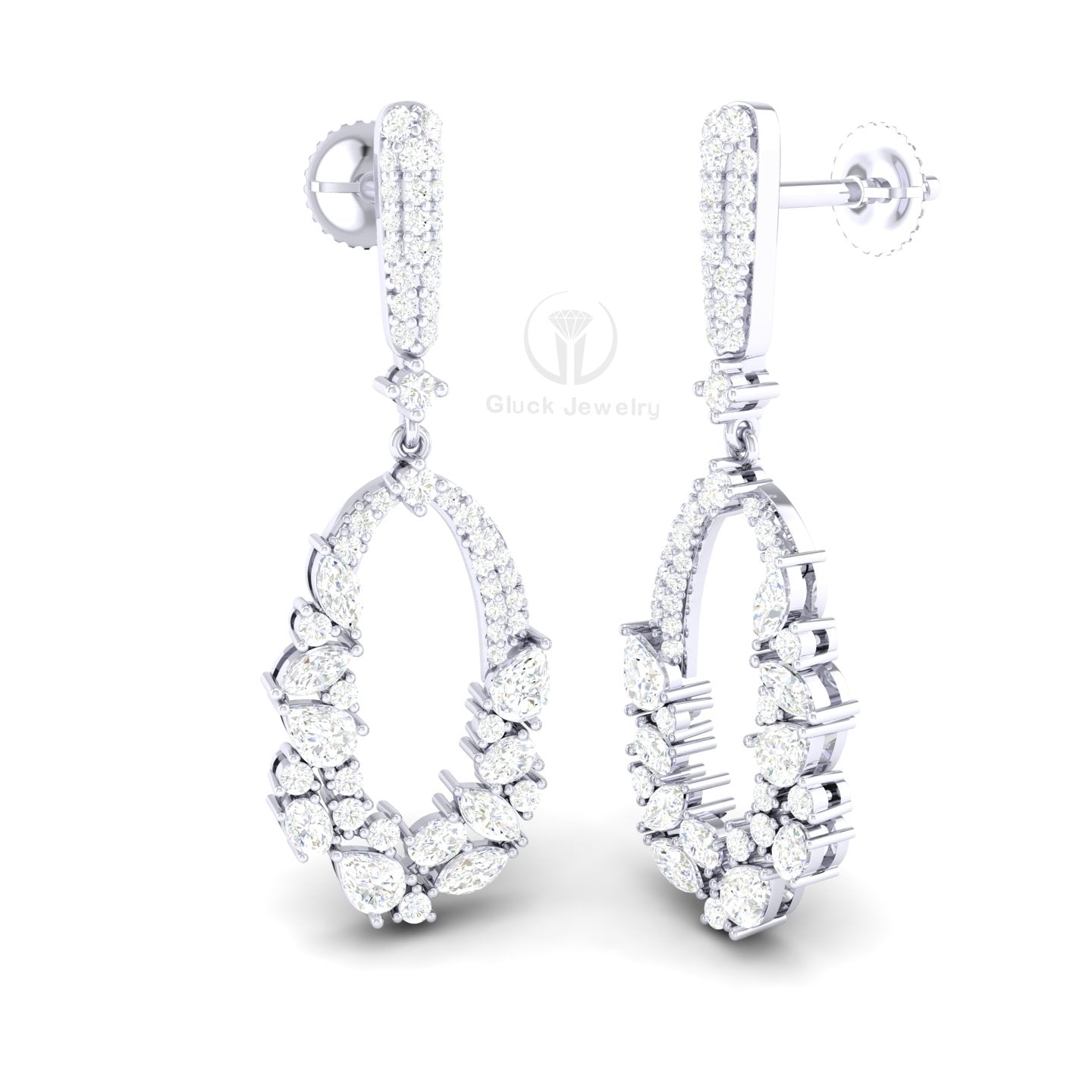Fancy Shape Drop Dangle Earring image 5