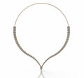 V Shape with Pear Diamond Necklace image 0