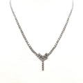 V shape Tennis Necklace image 0