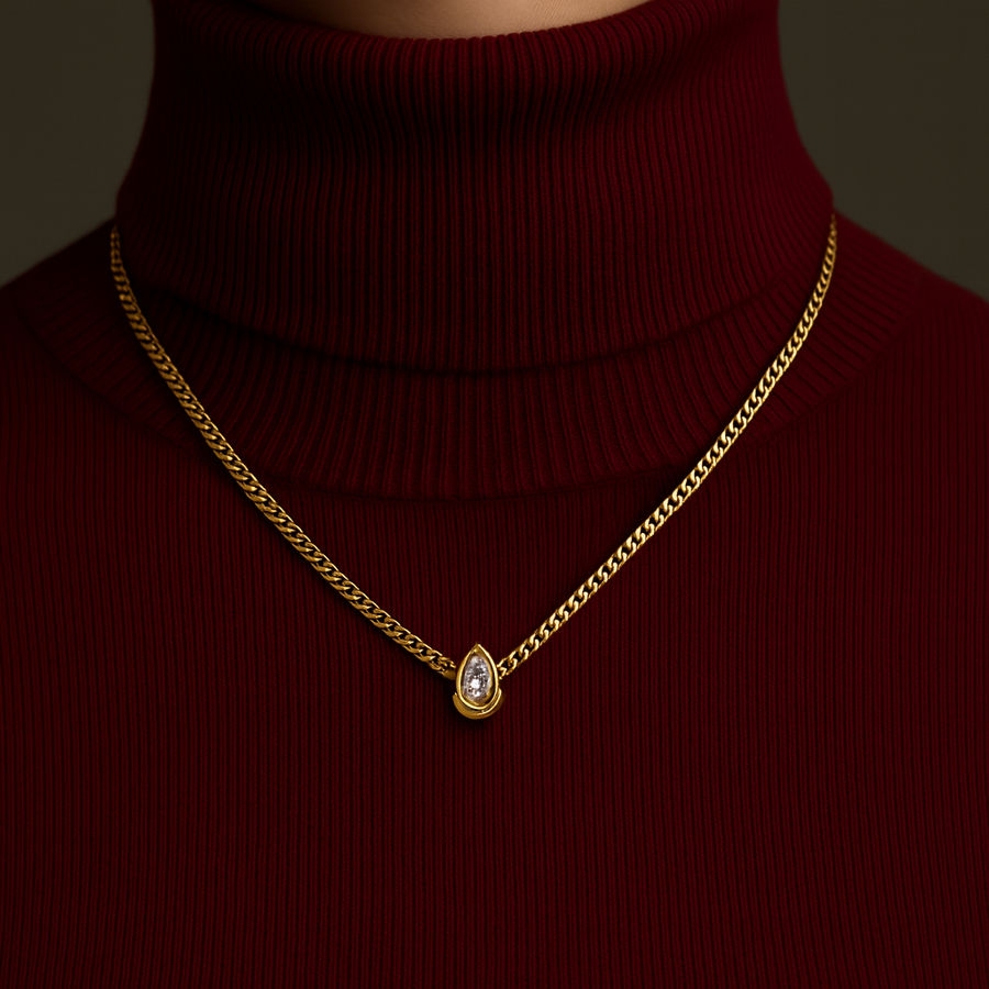 Golden Ember Pendant – Noir Edition