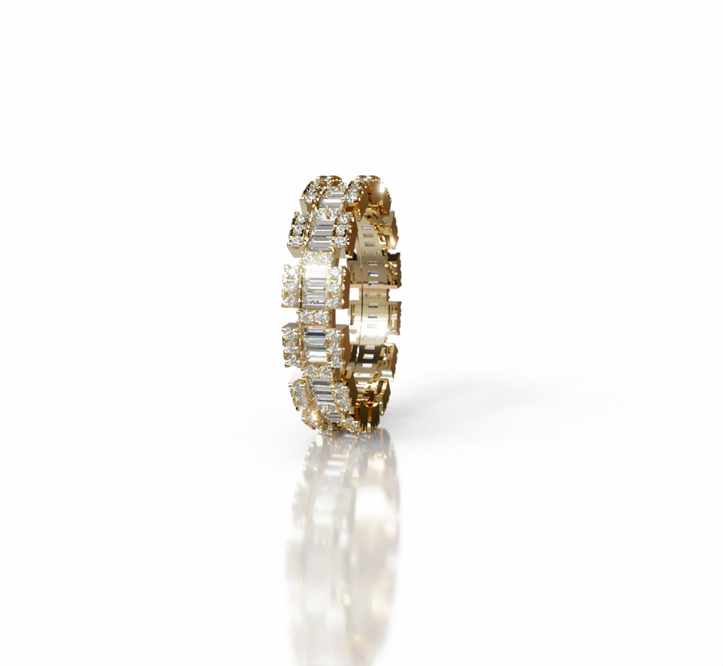 Baguette and Round Eternity Band image 6