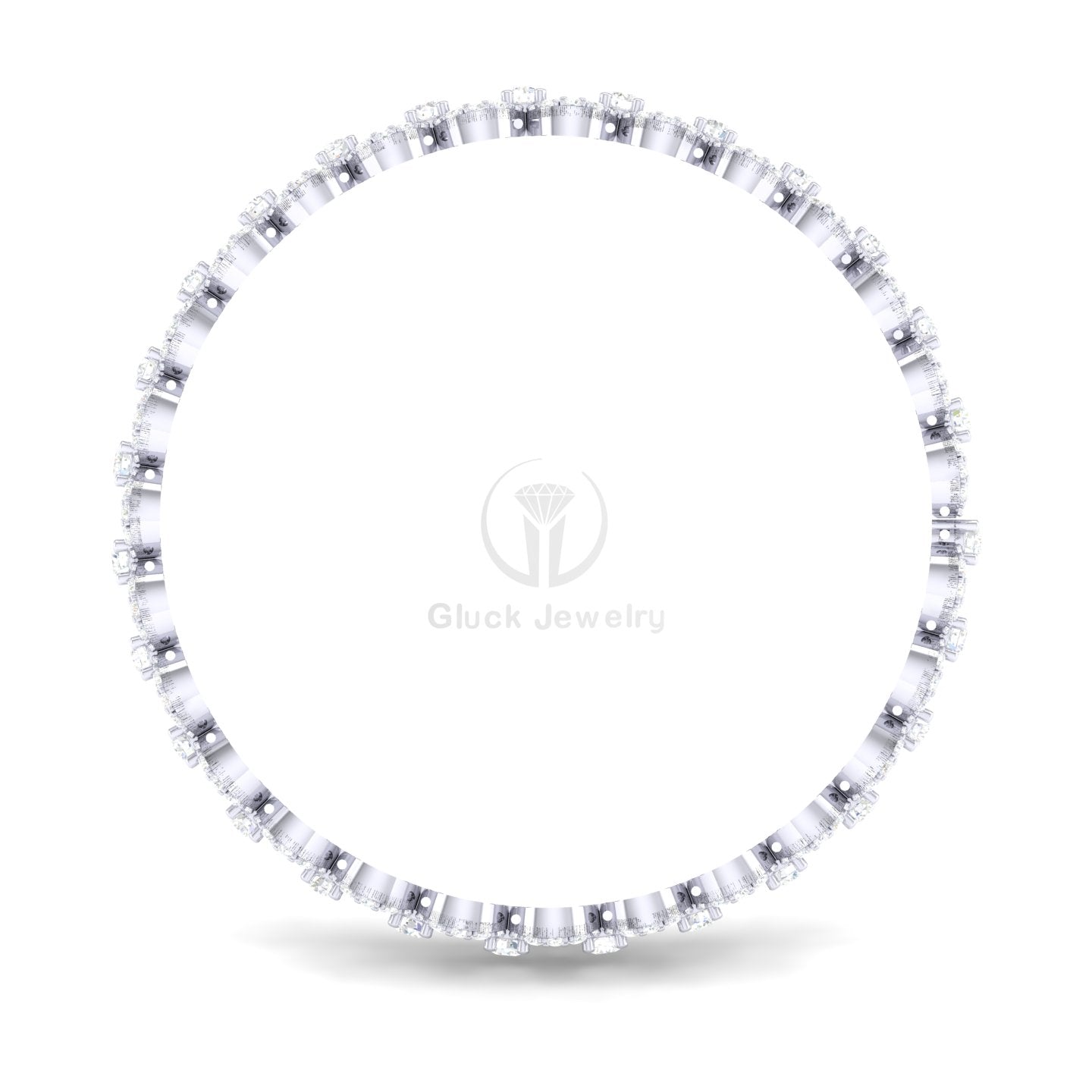Circles with Round Diamond Bracelet image 3