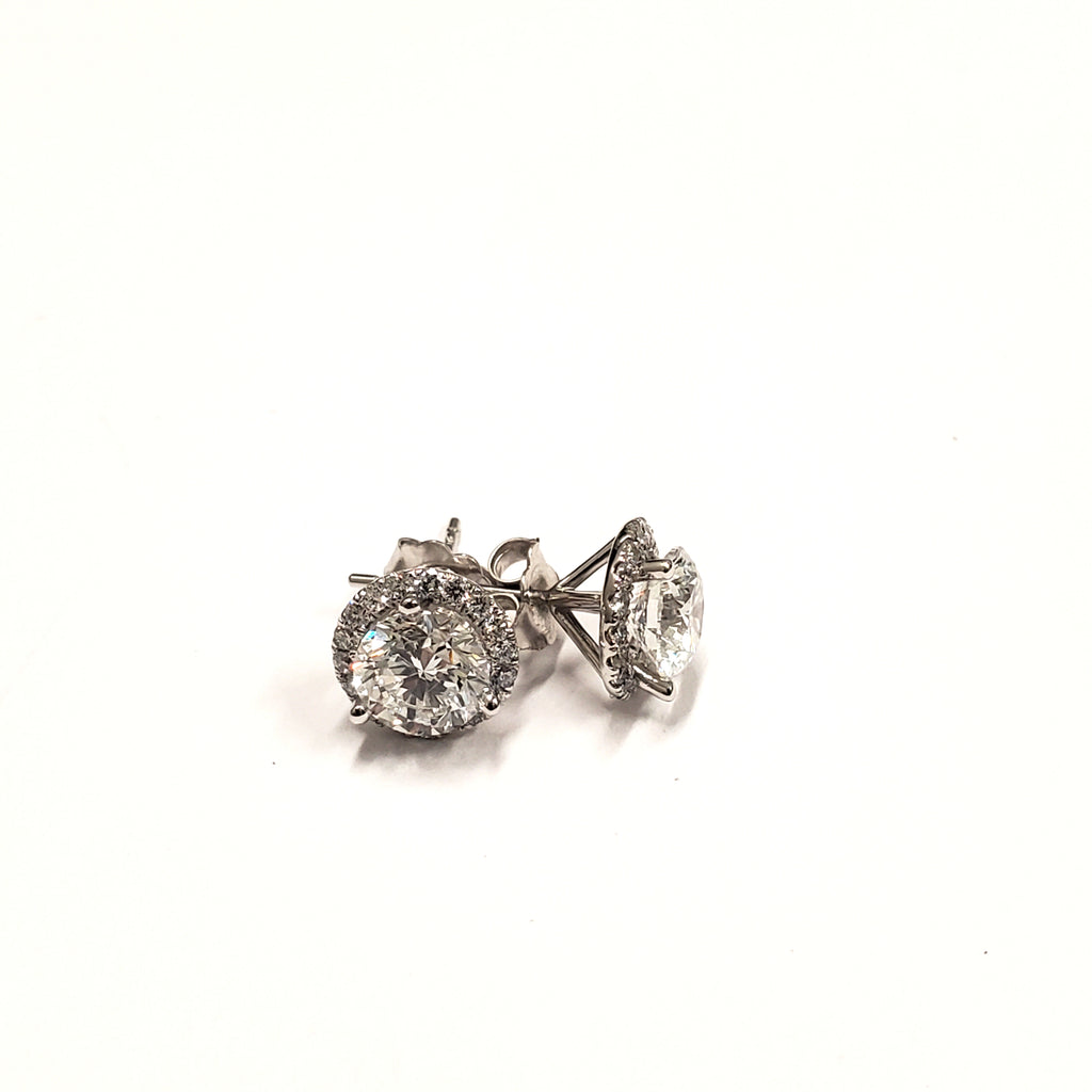 Martini Halo Stud Earring image 4
