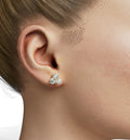 Three 1ct Round Diamond Stud Earring image 0