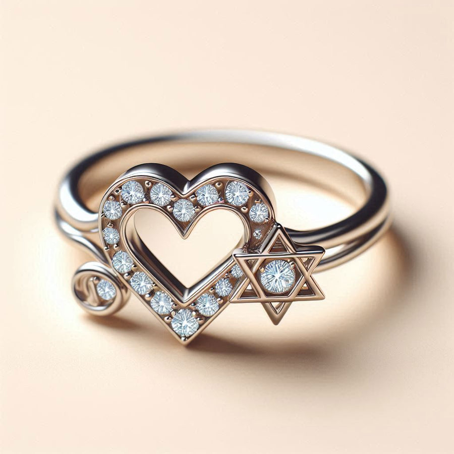 The star of David heart