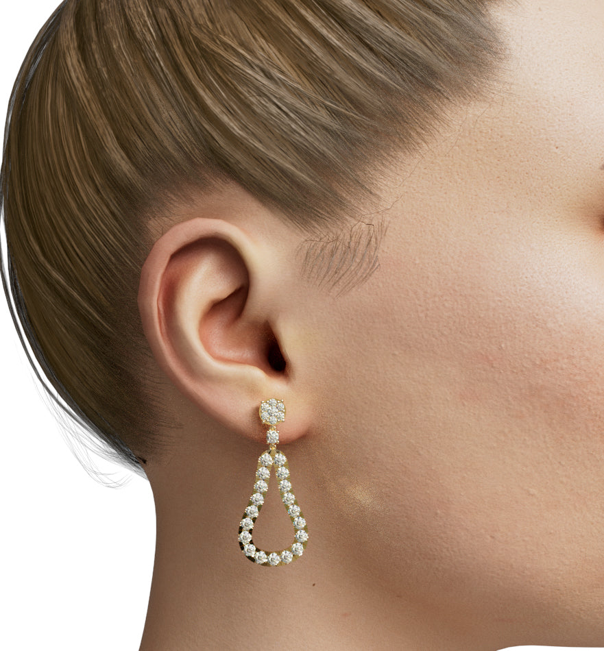 Pear Shape Dangle Earring image 0