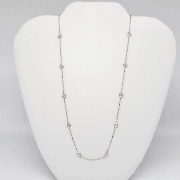 Diamond Yard Bezel Necklace image 0