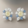 Sunlit Petal Bloom Diamond Stud Earring image 0