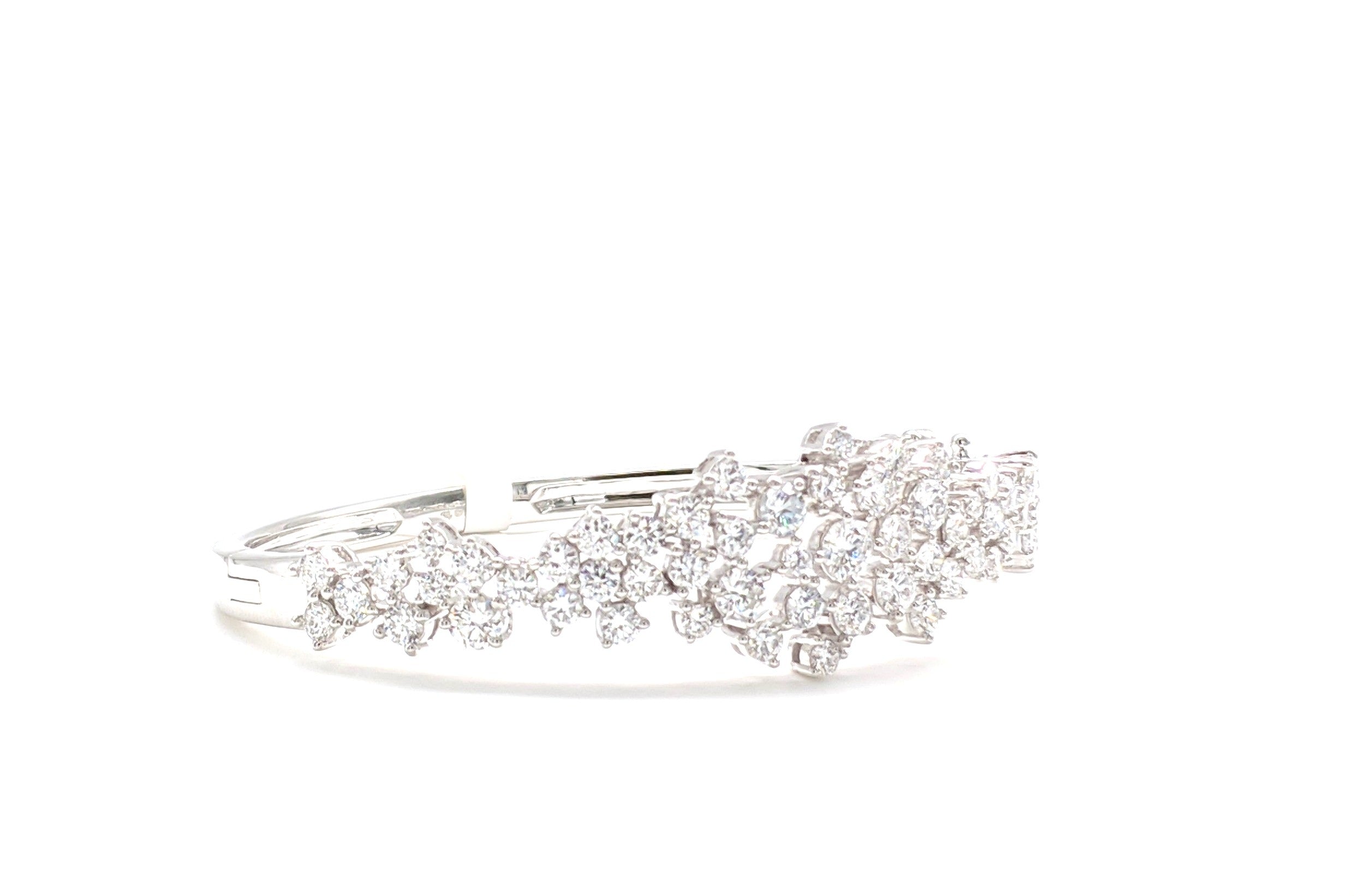Diamond Cluster Fancy Bangle image 5