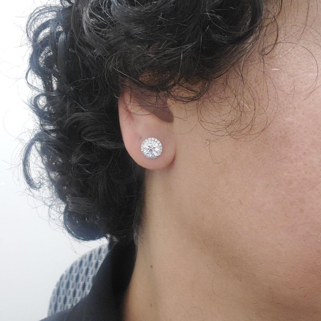 Martini Halo Stud Earring image 5