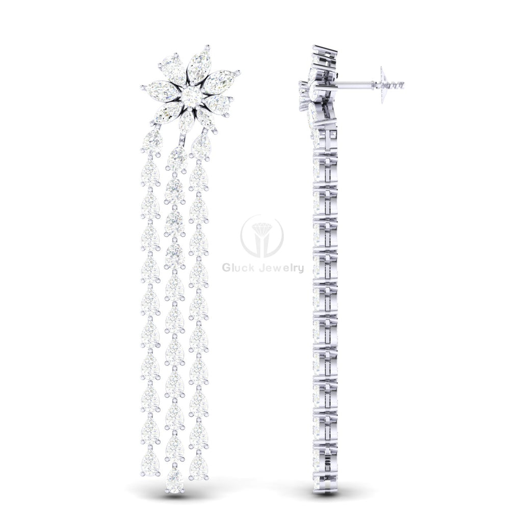 Fancy Shape Dangle Drop Earring image 4