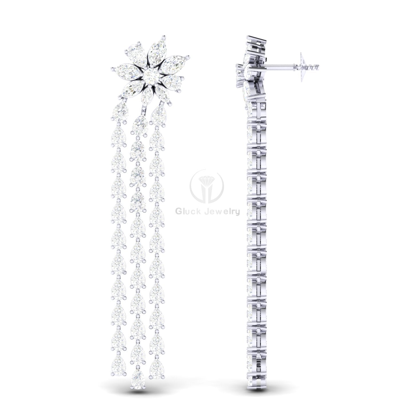 Fancy Shape Dangle Drop Earring image 4