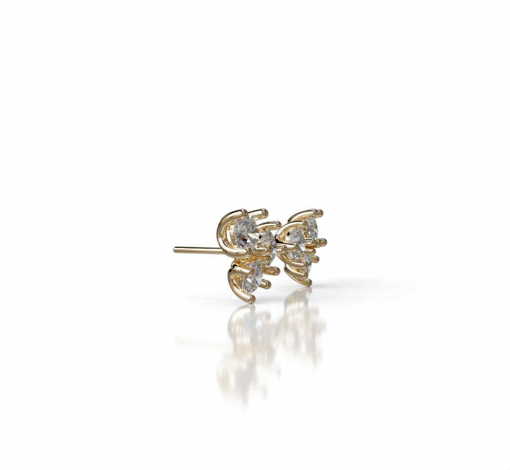 Lumi�re Blossom Diamond Stud Earring image 8