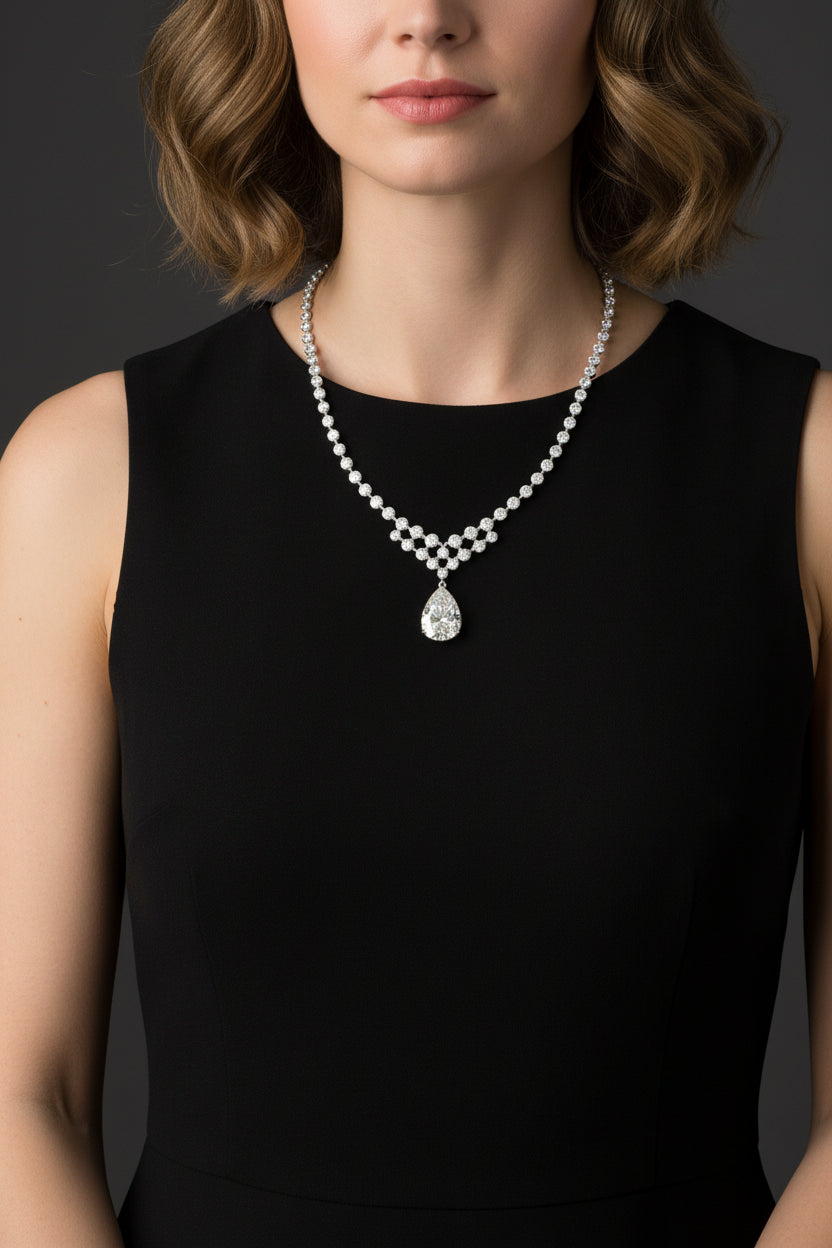 Graduated Diamond Riviera Necklace image 3