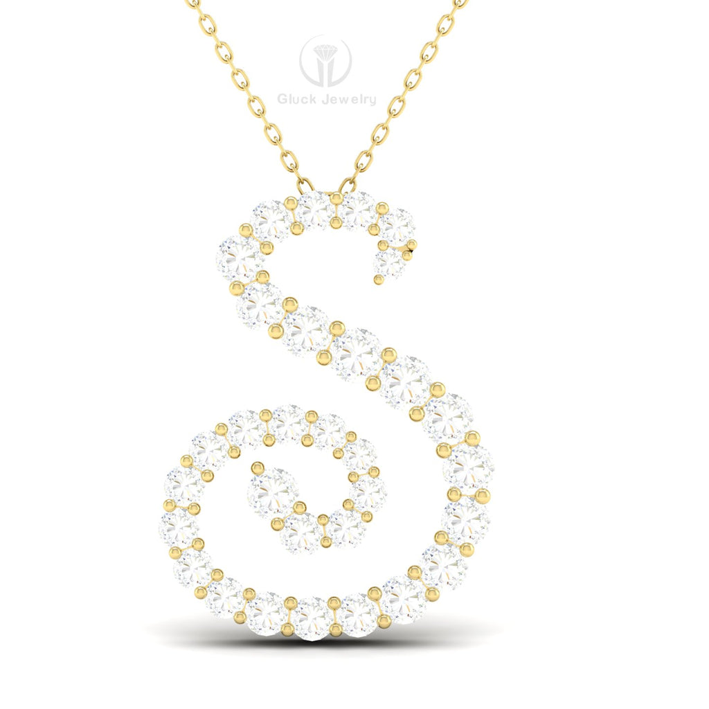 Spiral Diamond Pendant image 2