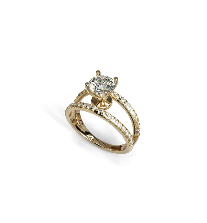 Split Shank Diamond Engagement Ring image 10