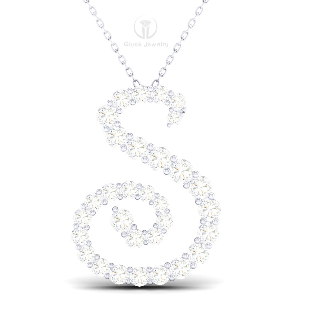 Spiral Diamond Pendant image 3