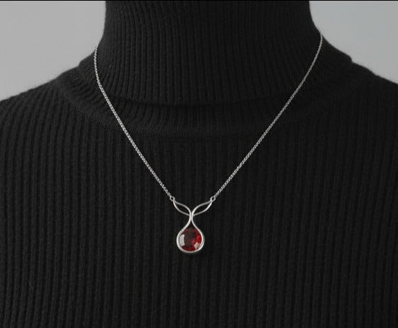 Crimson Tides Garnet Pendant image 5
