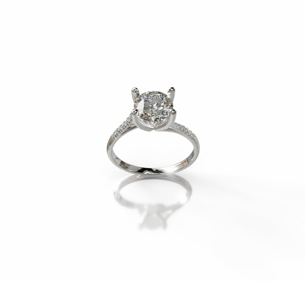 Twisted Shank Engagement Ring image 3