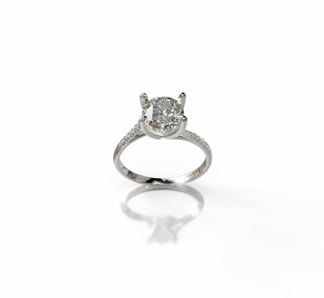 Twisted Shank Engagement Ring image 3