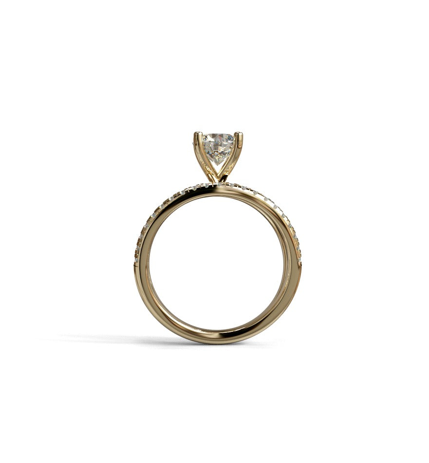Split Shank Diamond Engagement Ring image 3