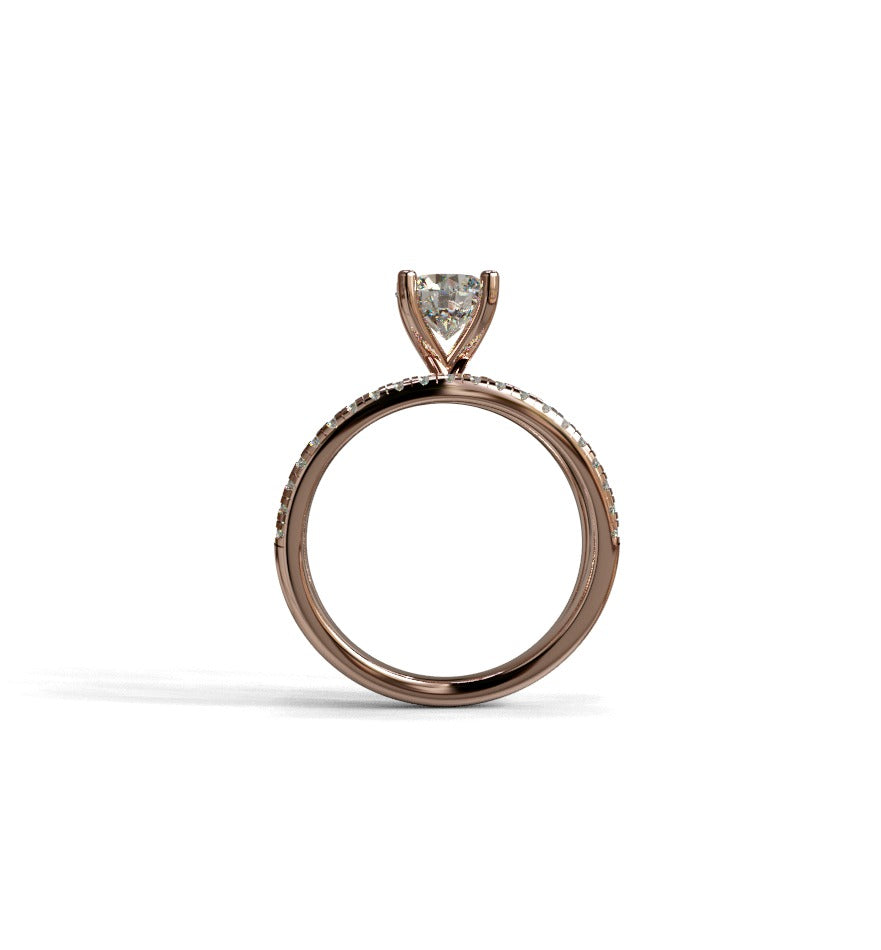 Split Shank Diamond Engagement Ring image 5
