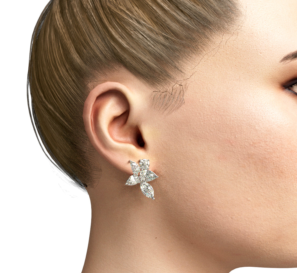 Fancy Cluster Stud Earring image 0
