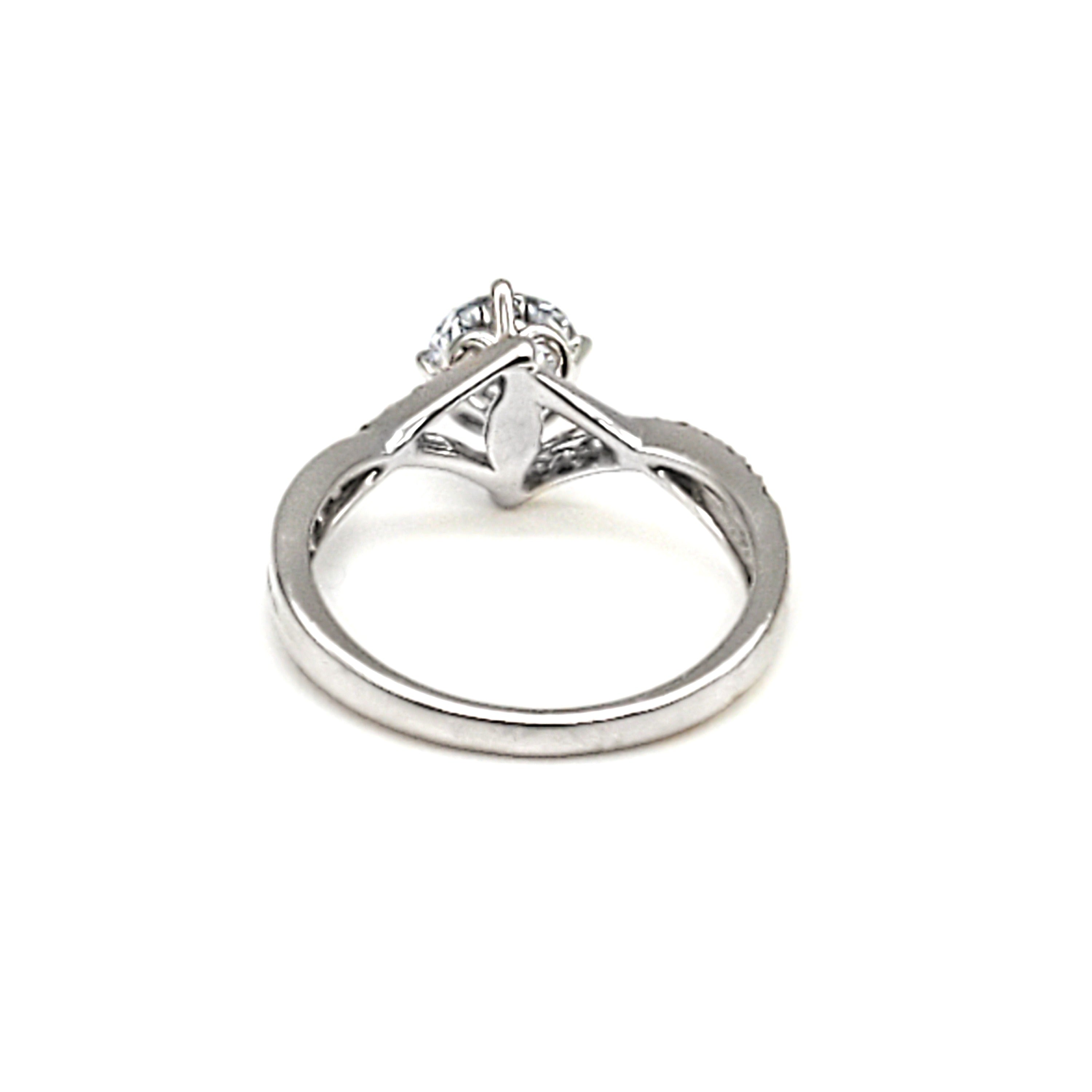 Criss Cross Engagement Ring image 2
