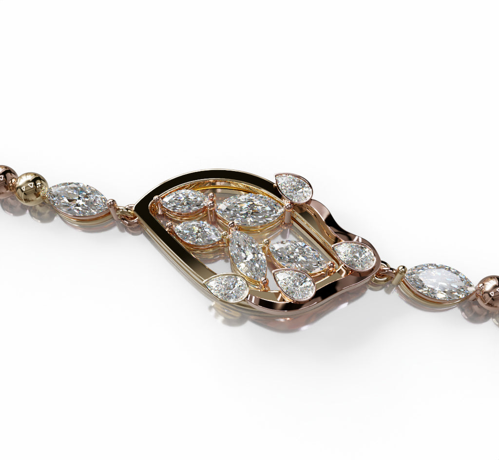 Fancy Diamond Chain Bracelet image 1