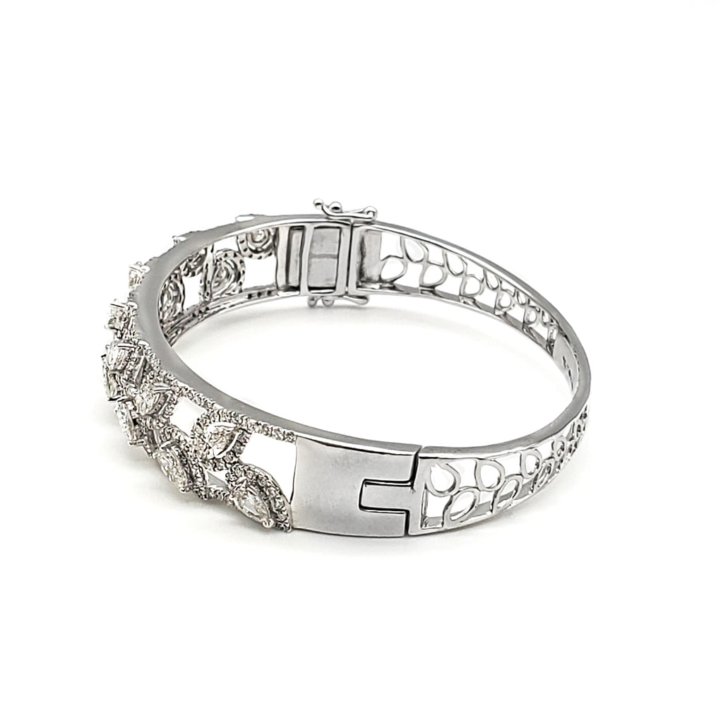 Pear Shape Diamond Bangle image 1