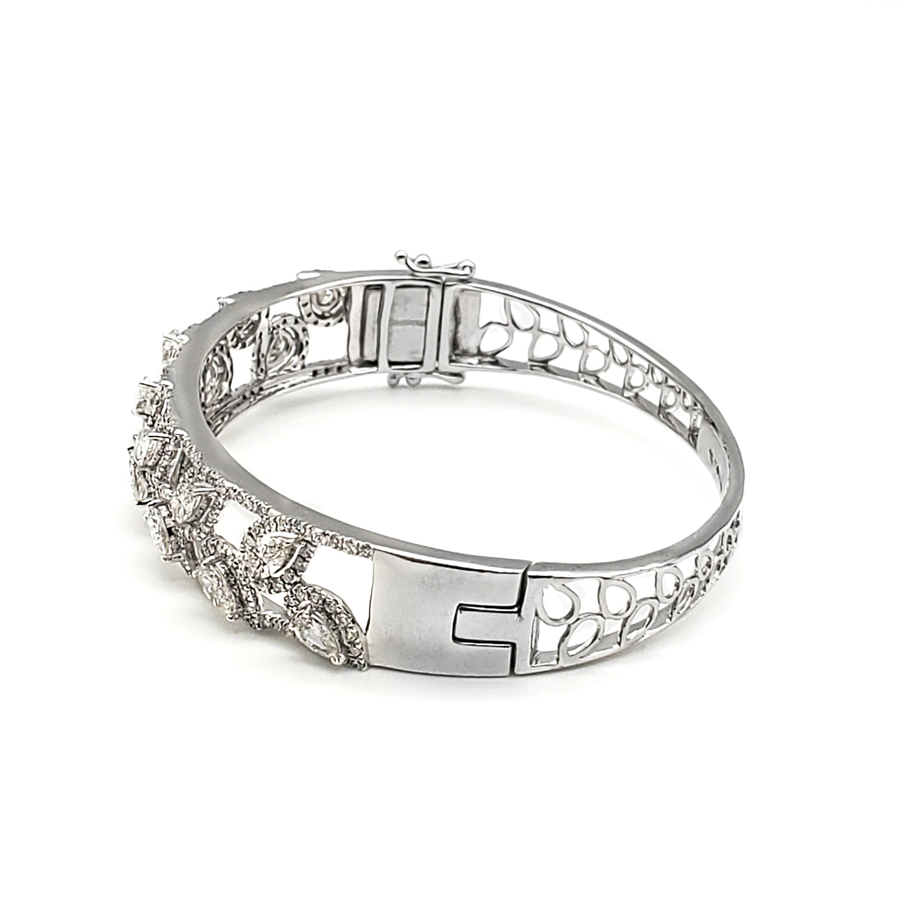 Pear Shape Diamond Bangle image 1